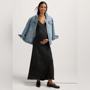 Hatch The Ricky Slip Dress in Black